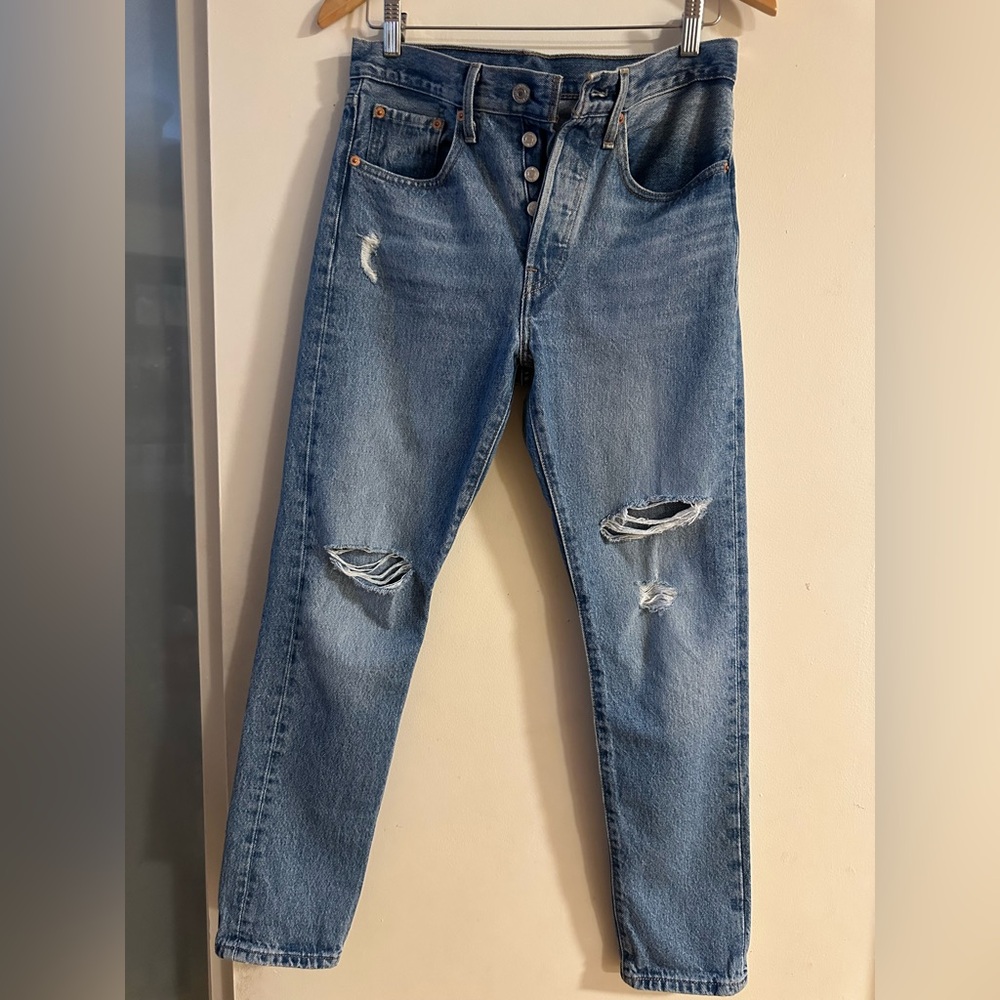 Levi’s 501 Original Fit Jeans Classic Blue DenimSize 26x28 Vintage Straight Leg